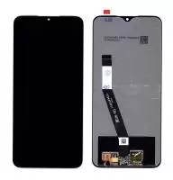 Дисплей (экран в сборе) для телефона Xiaomi Redmi 9, 100% оригинал (черный)