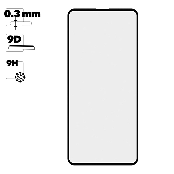 Защитное стекло для Xiaomi Redmi Note 10 Full Glue Original Glass 10D 0, 3 мм (желтая подложка)