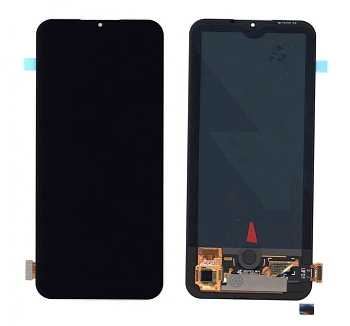 Модуль (матрица + тачскрин) для Xiaomi Mi 10 Lite (OLED), черный