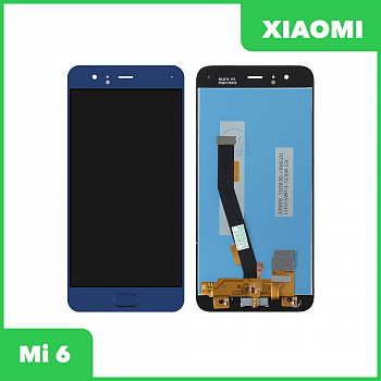 LCD дисплей для Xiaomi Mi 6 в сборе с тачскрином (синий)