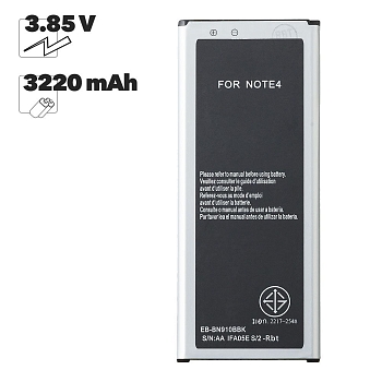 Аккумулятор (батарея) для телефона Samsung (EB-BN910BBE) Galaxy Note 4, S3 SM-N910C Li3200 100% Filling Capacity