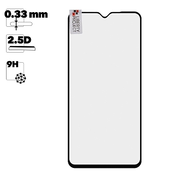 Защитное стекло "LP" для Xiaomi Redmi 8 Thin Frame Full Glue Glass, черное