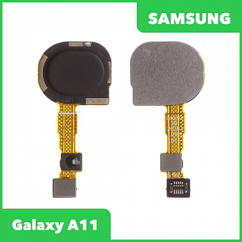 Шлейф для Samsung Galaxy A11 SM-A115 сканер отпечатка пальцев (черный)