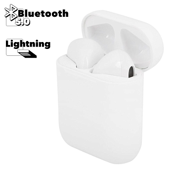 TWS Bluetooth гарнитура вставная стерео Proda TWS WirelessThouching Bluetooth Earphone 5.0, белая