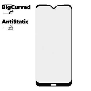 Защитное стекло для Xiaomi Redmi Note 8T Super max Anti-static big curved glass