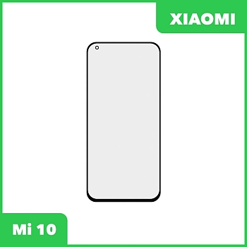 Стекло для переклейки дисплея Xiaomi Mi 10, черный